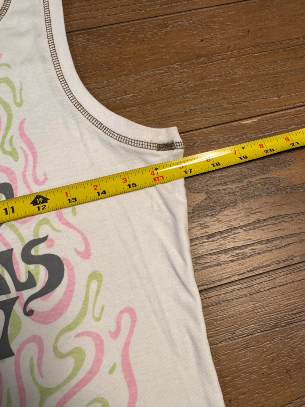 Light Pink Graphic Tank Top - Band Print - Picture 2 of 5